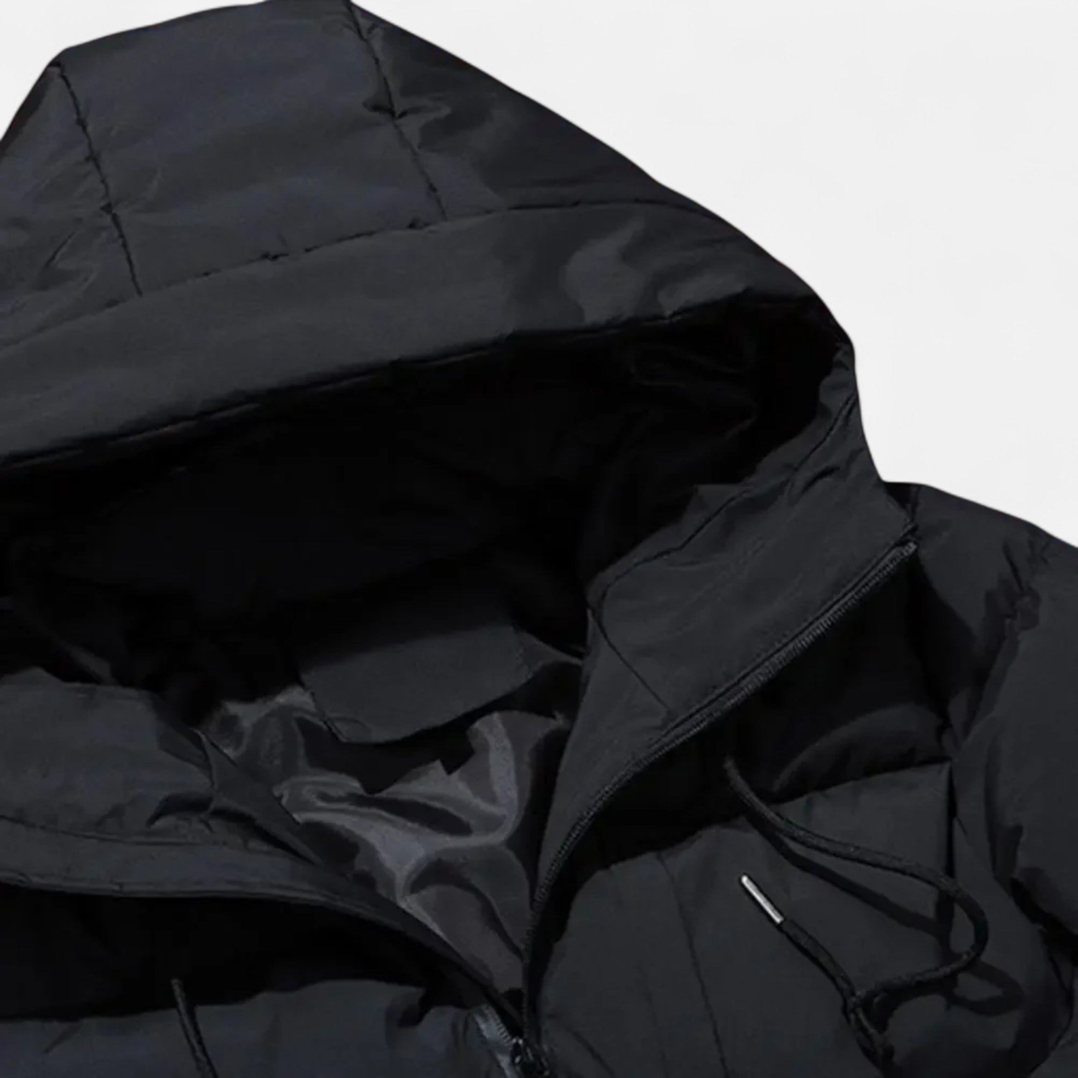 Timeless Men's Winter Hooded Layer Puffer Jacket for Cold Weather