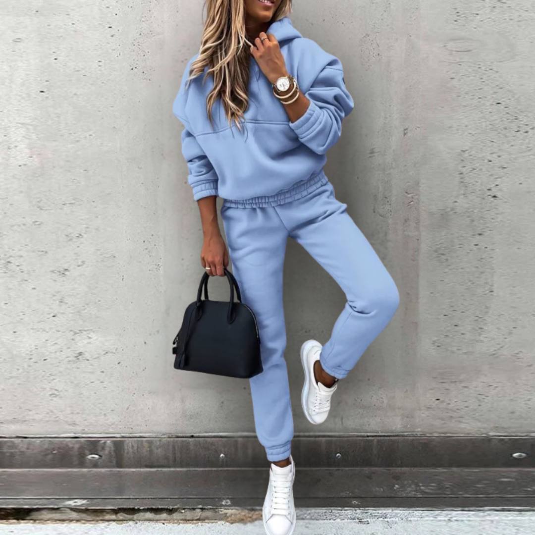 Women’s Matching Hoodie and Joggers Set Everyday Comfort Fit