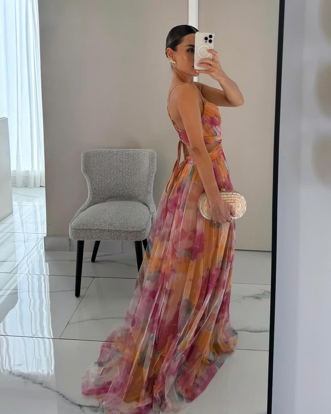 Women's Fashion Floral Maxi Dress - Ideal for Parties, Beach Outings, and Outdoor Getaway