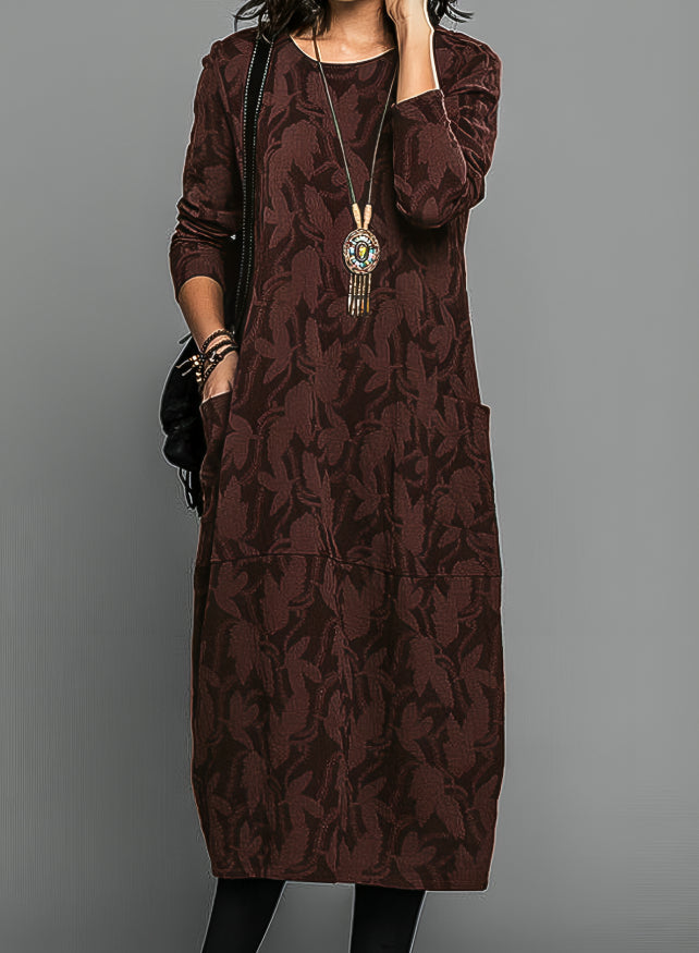 Women's Fashion Printed Midi Wedding Guest Dresses for Occasion