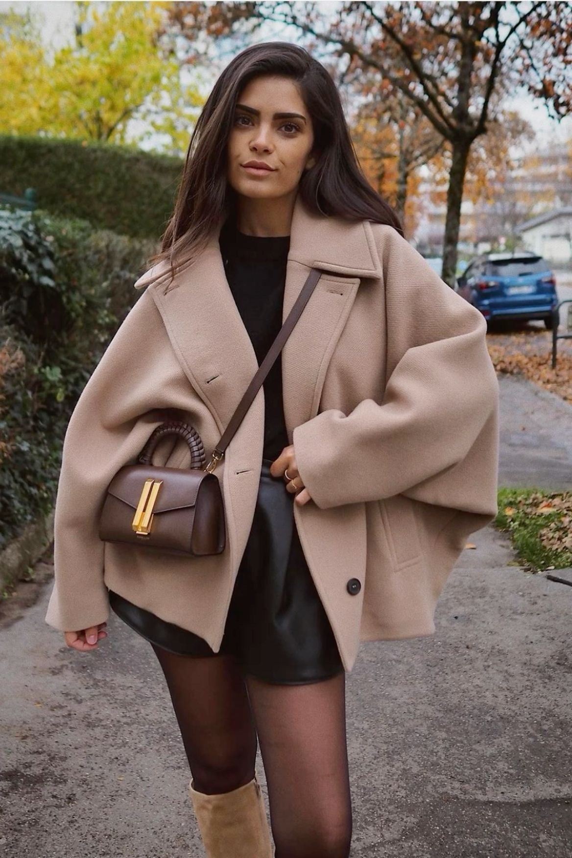 Women's Stylish Button Formal Warm Oversized Coat for Winter