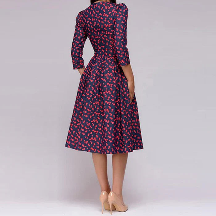 Glamour Floral Summer Midi Dress for Women - Perfect for Every Occasion