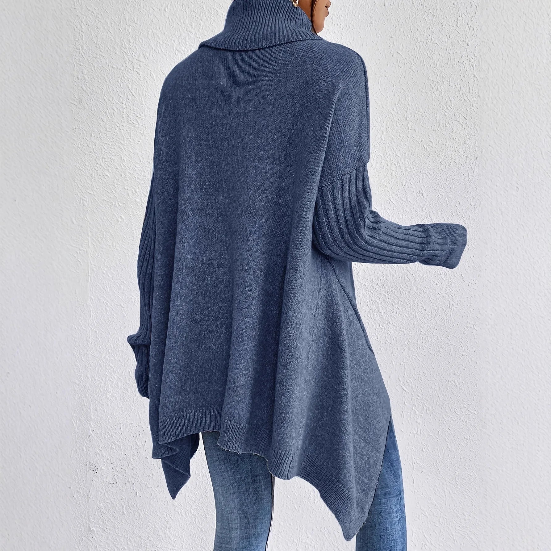 Women’s Oversized Winter Turtleneck Warm Relaxed Fit Jumper