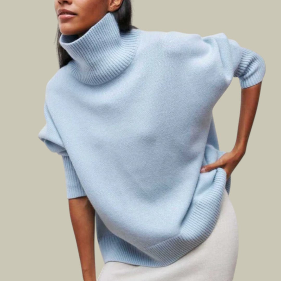 Women’s Loose Fit Winter Jumper Oversized Warm Turtleneck