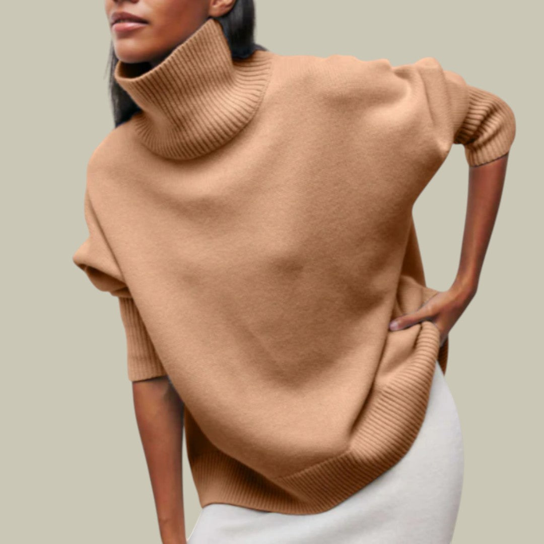 Women’s Loose Fit Winter Jumper Oversized Warm Turtleneck