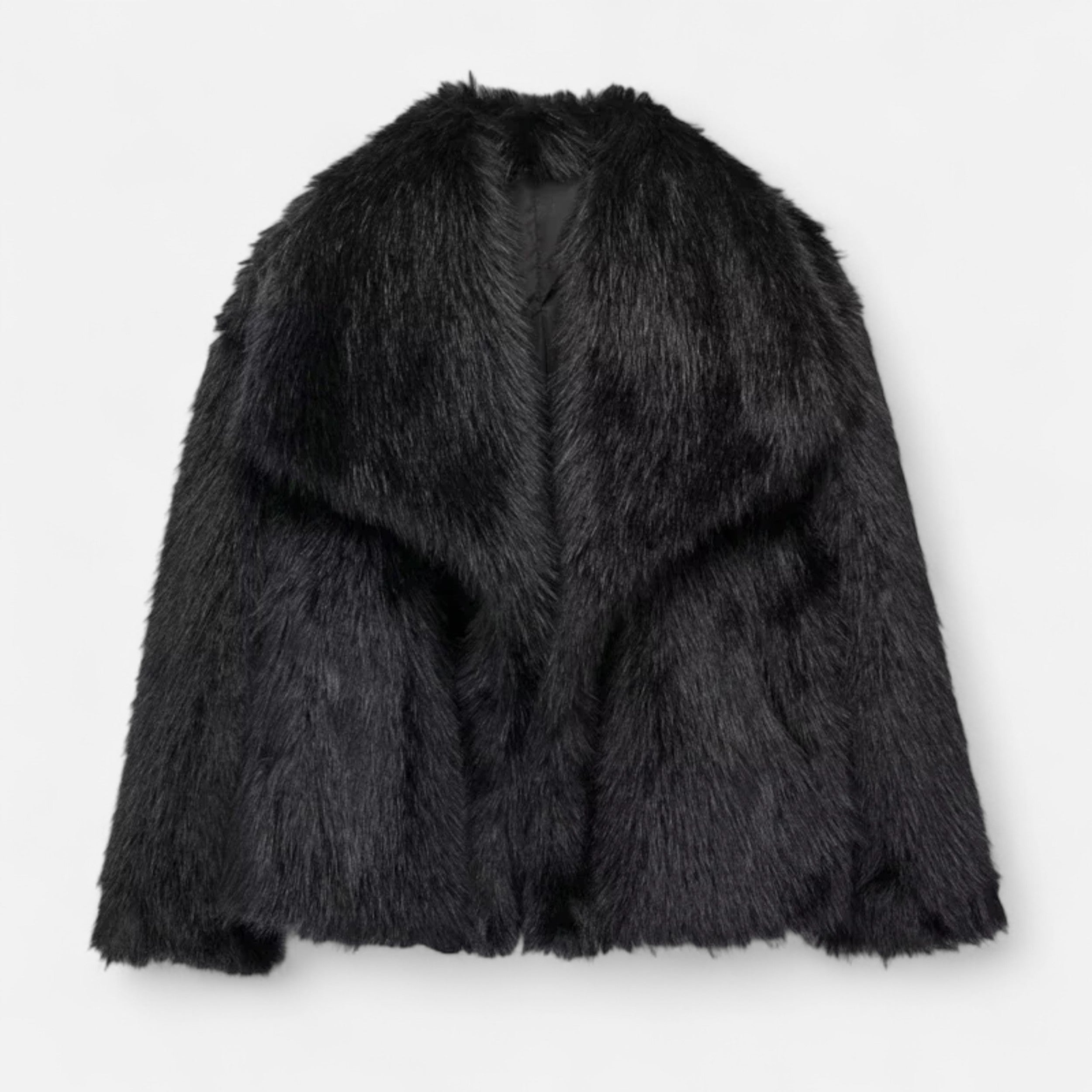 Women’s Cozy Fluffy Warm Plush Faux Fur Winter Coat