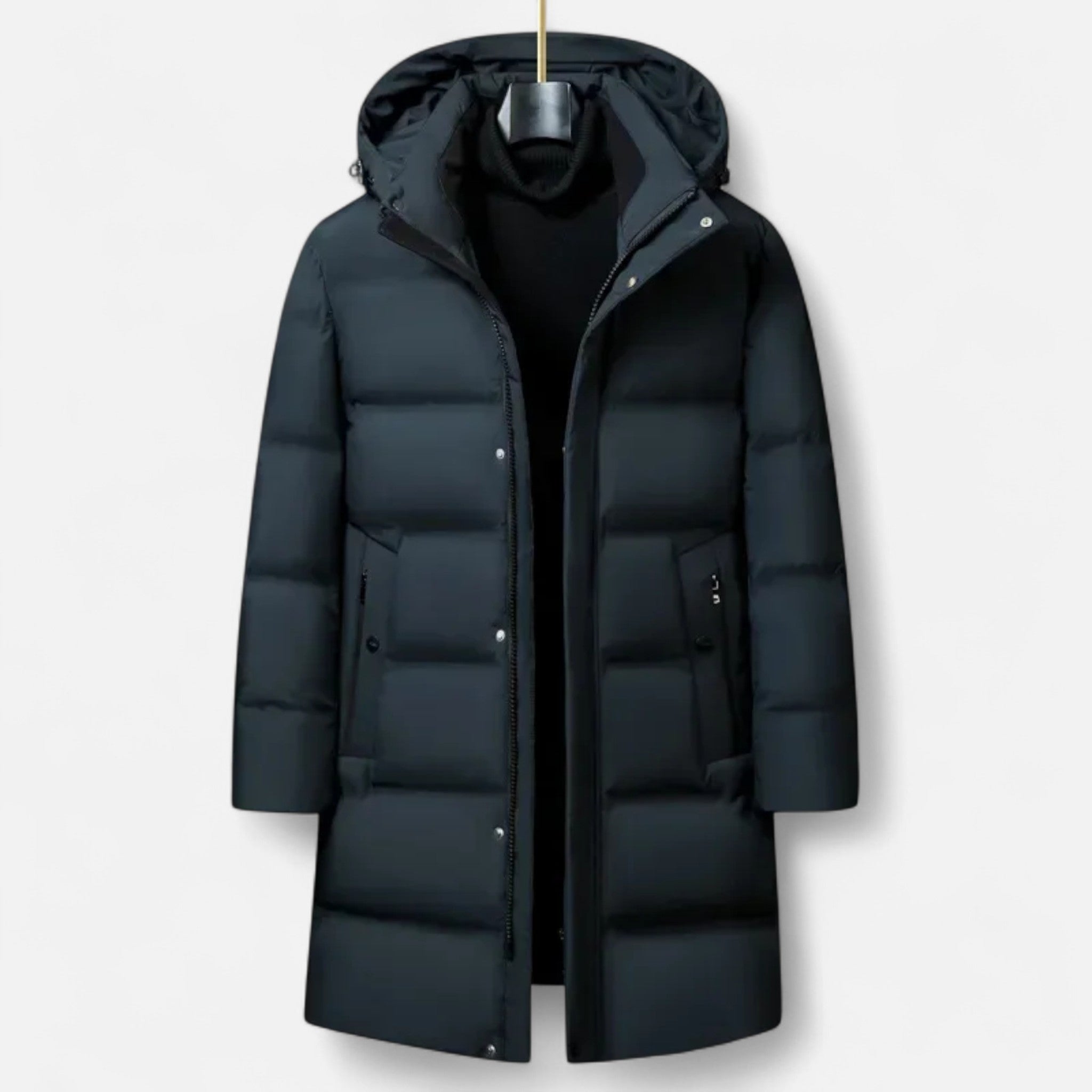 Men’s Thermal Practical Down Insulated Hooded Parka Coat