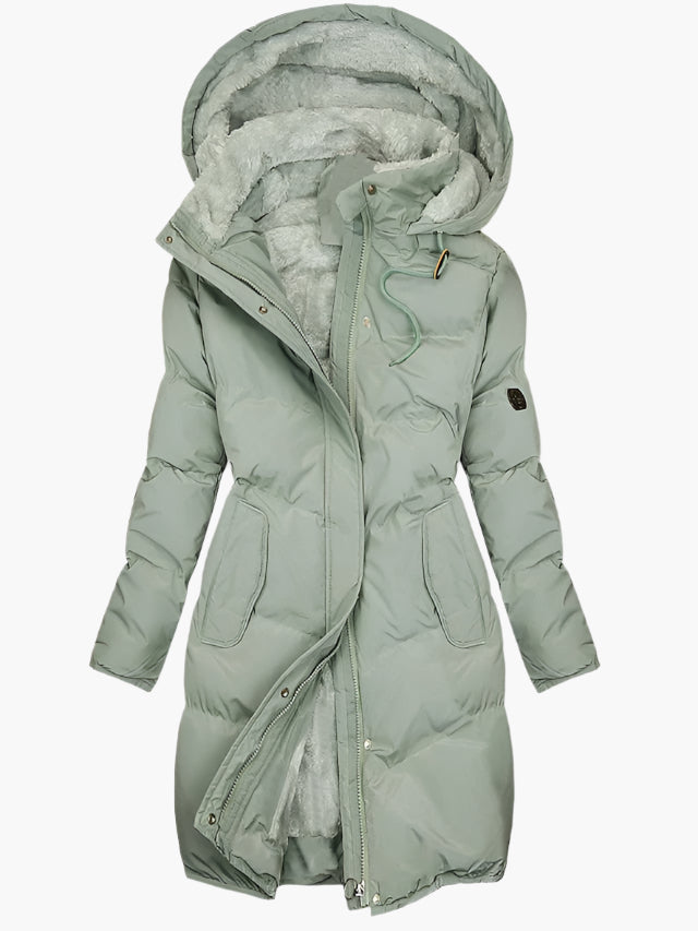 Women’s Fashion Long Warm Winter Coat with Hood
