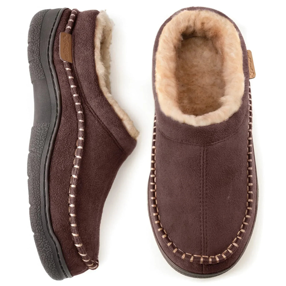 Men's Reliable Stable Non-Slip Pain Relief Home Slippers with Closed-Toe Design