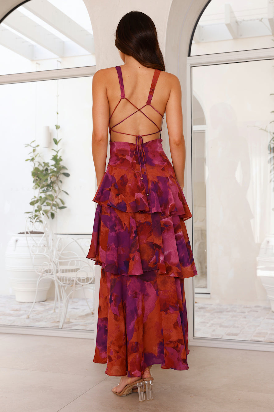 Women's Captivating Summer Party Maxi Dress in Turquoise and Sapphire Shades