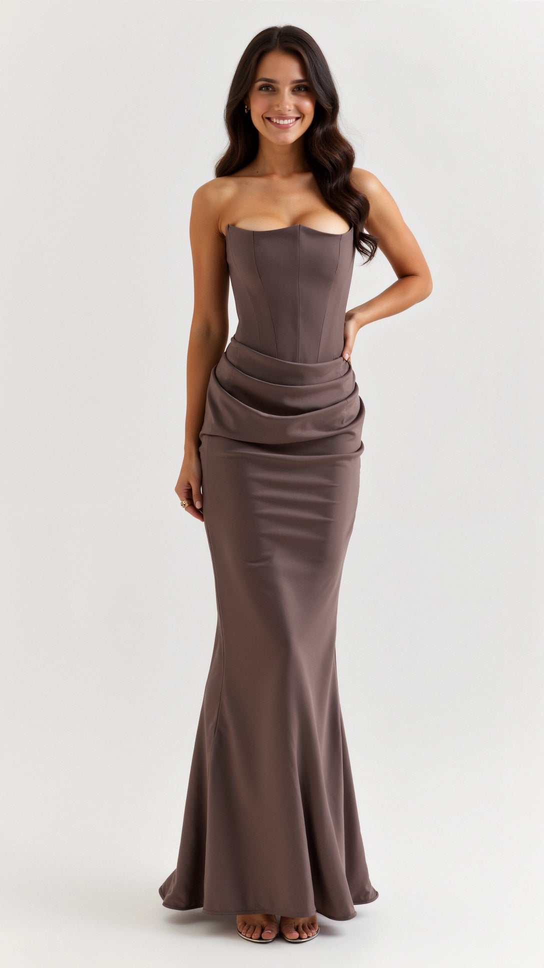 Women's Trendy Celebration Elegant Maxi Wedding Guest Dress