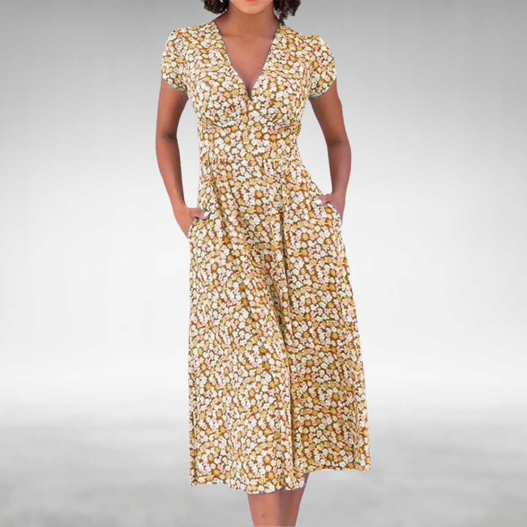 Versatile Classic Aesthetic Flattering Fit Summer Dress for Women