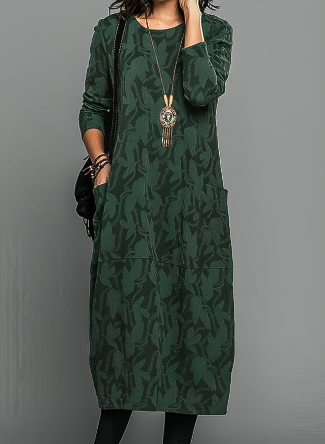 Women's Fashion Printed Midi Wedding Guest Dresses for Occasion