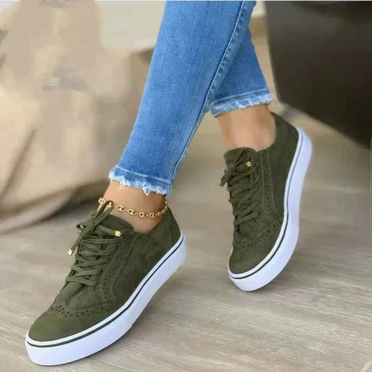 Women’s Comfort Sneakers Supportive Lace-Up Casual Wear