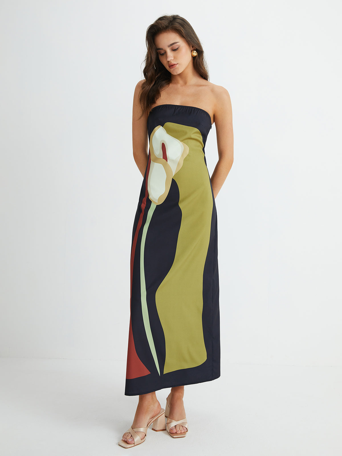 Women's Timeless Strapless Summer Maxi Evening Dress
