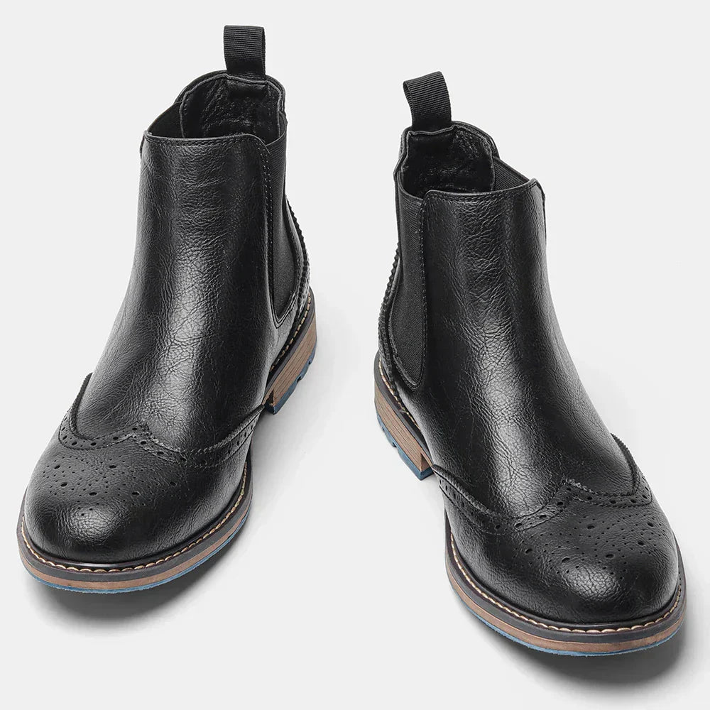 Men's Modern Retro Chelsea Boots with Durable Sole